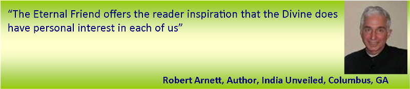 Testimonial by Robert Arnett, Author, India Unveiled, Columbus, GA